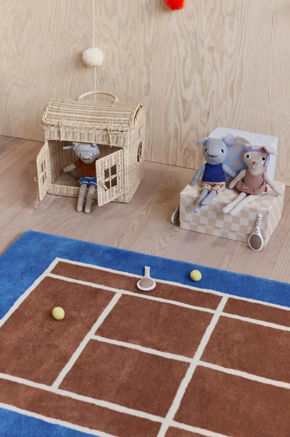 OYOY Living Design Tennis Dukke Miew Rabbit Lysebrun melange