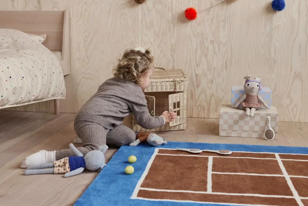OYOY Living Design Dukker, Figurer & Tøjdyr|Musikinstrumenter>Tennis Dukke Nuni Mouse Lysegrå