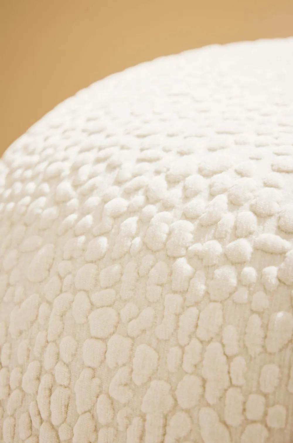 Pastill Puffer & Fodskamler>Bloom puff ø 72 cm Cremet hvid