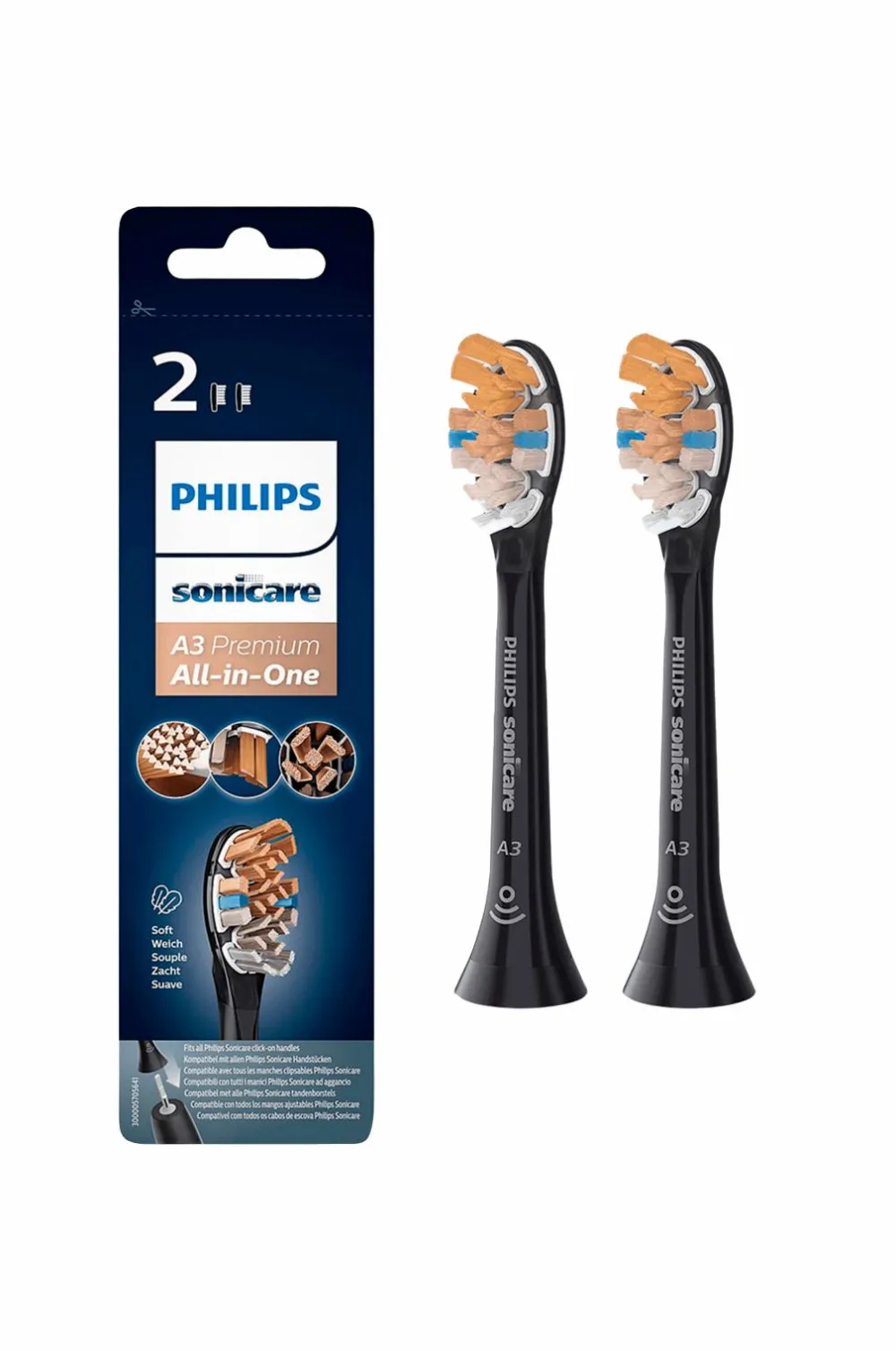 Philips Børstehoved A3 Premium All-inone 2 st Hx9092/11 No color New