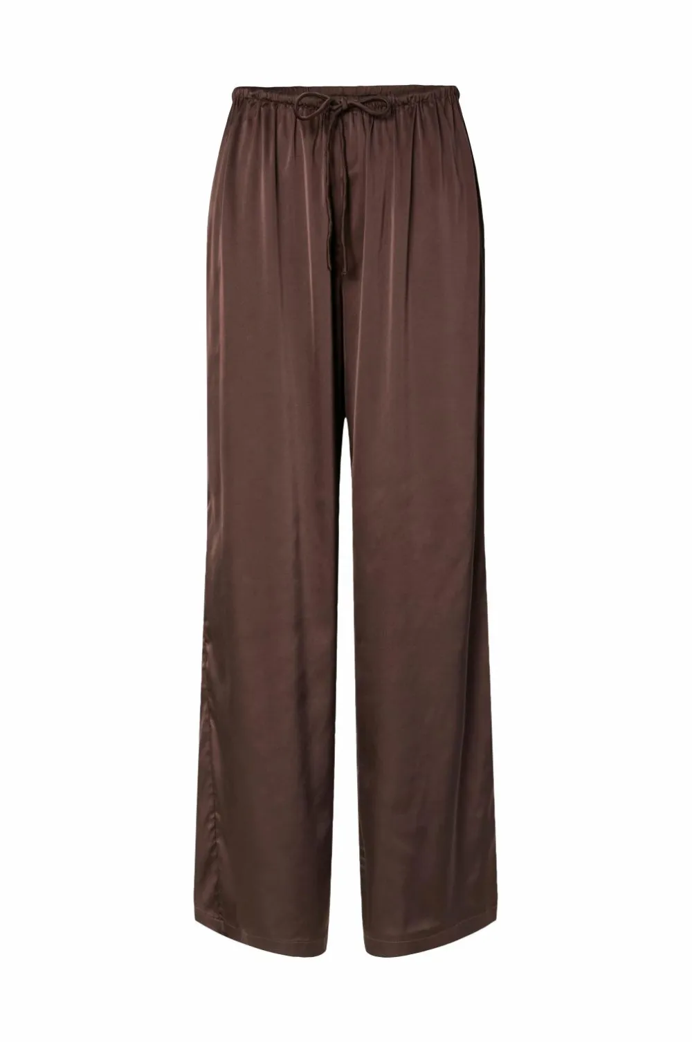 pieces Bukser>Bukser pcNanina MW Straight Pants Wvn D2d/ Hot fudge