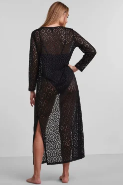 pieces Strandkjole pcVita 7/8 Lace Ankle Kimono Black Online