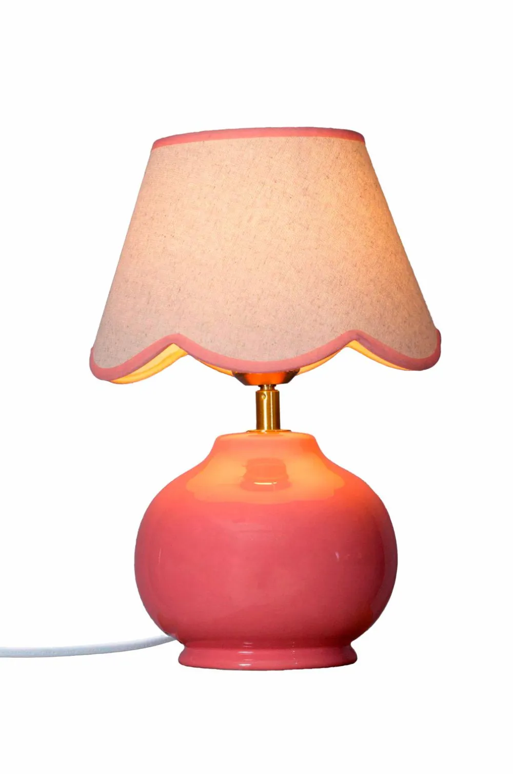PR Home Bordlamper>Bordlampe Nell Lyserød