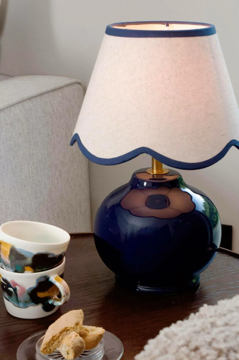 PR Home Bordlampe Nell Dybblå Clearance