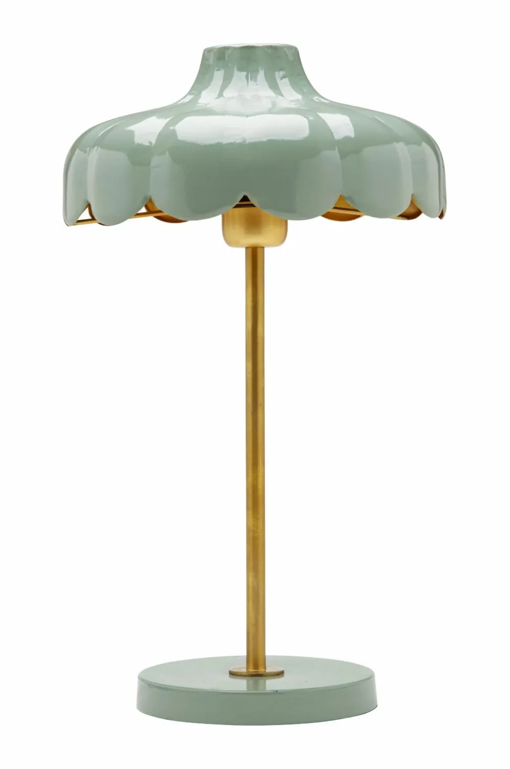 PR Home Bordlamper>Bordlampe Wells, 50 cm Grøn/guld