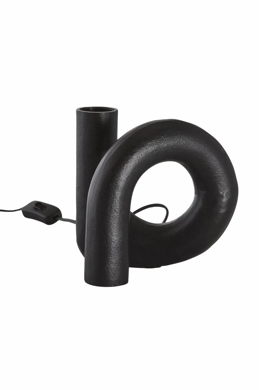 PR Home Lampefødder>Lampefod Notice Swirl 18 cm Råsvart