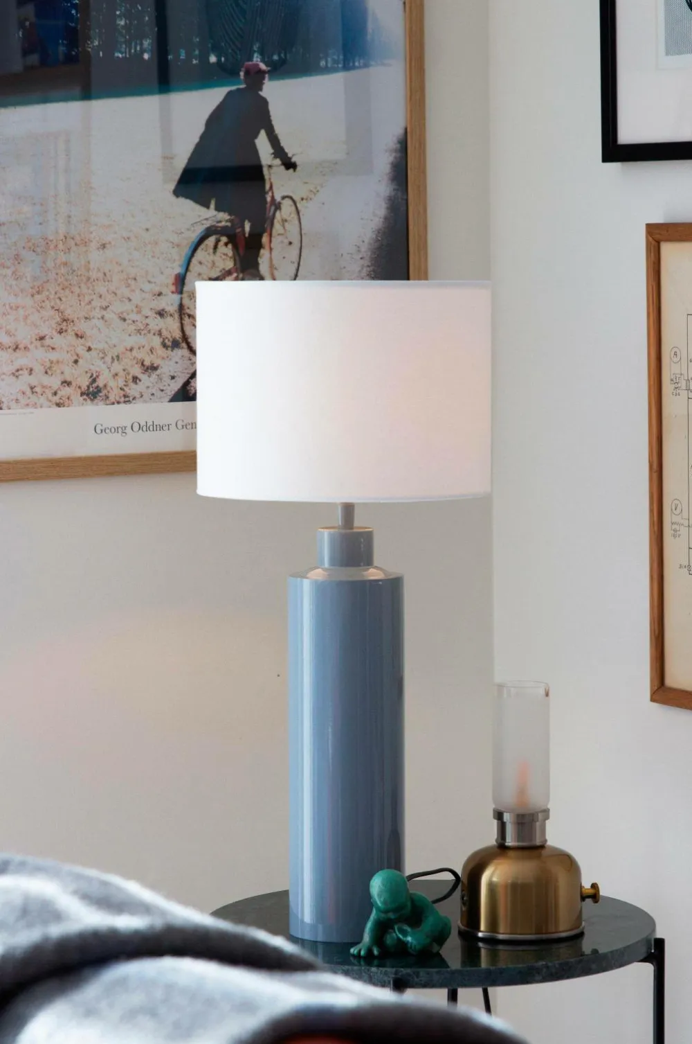 PR Home Lampefødder>Lampefod Solo Blank denim