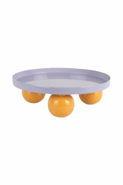 Present Time Bakke Double Funky Round Blød lilla og lysende gul Outlet