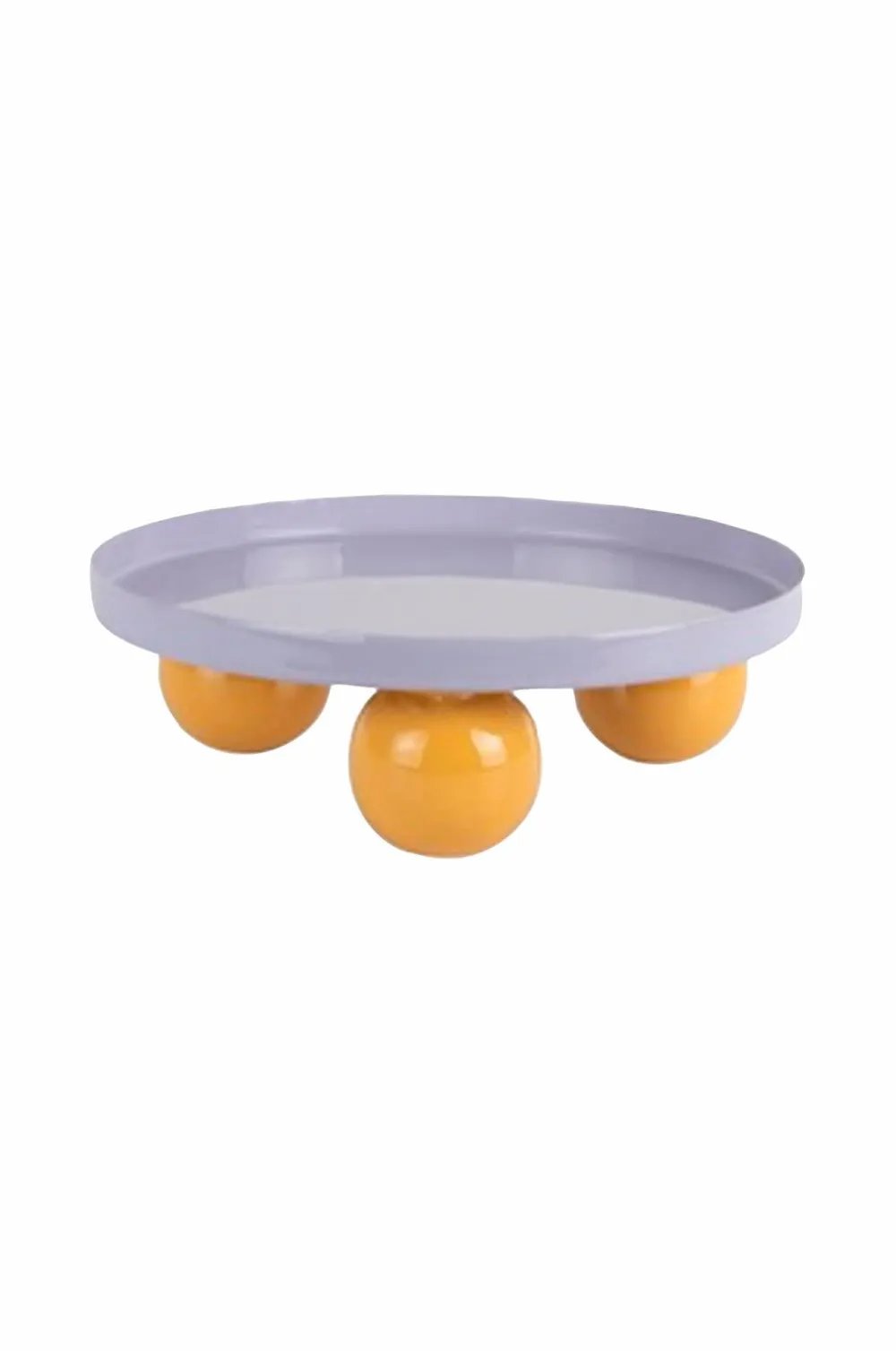 Present Time Bakke Double Funky Round Blød lilla og lysende gul Outlet
