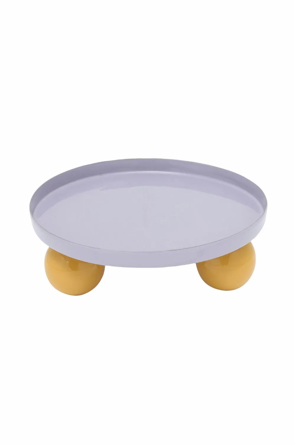 Present Time Bakke Double Funky Round Blød lilla og lysende gul Outlet