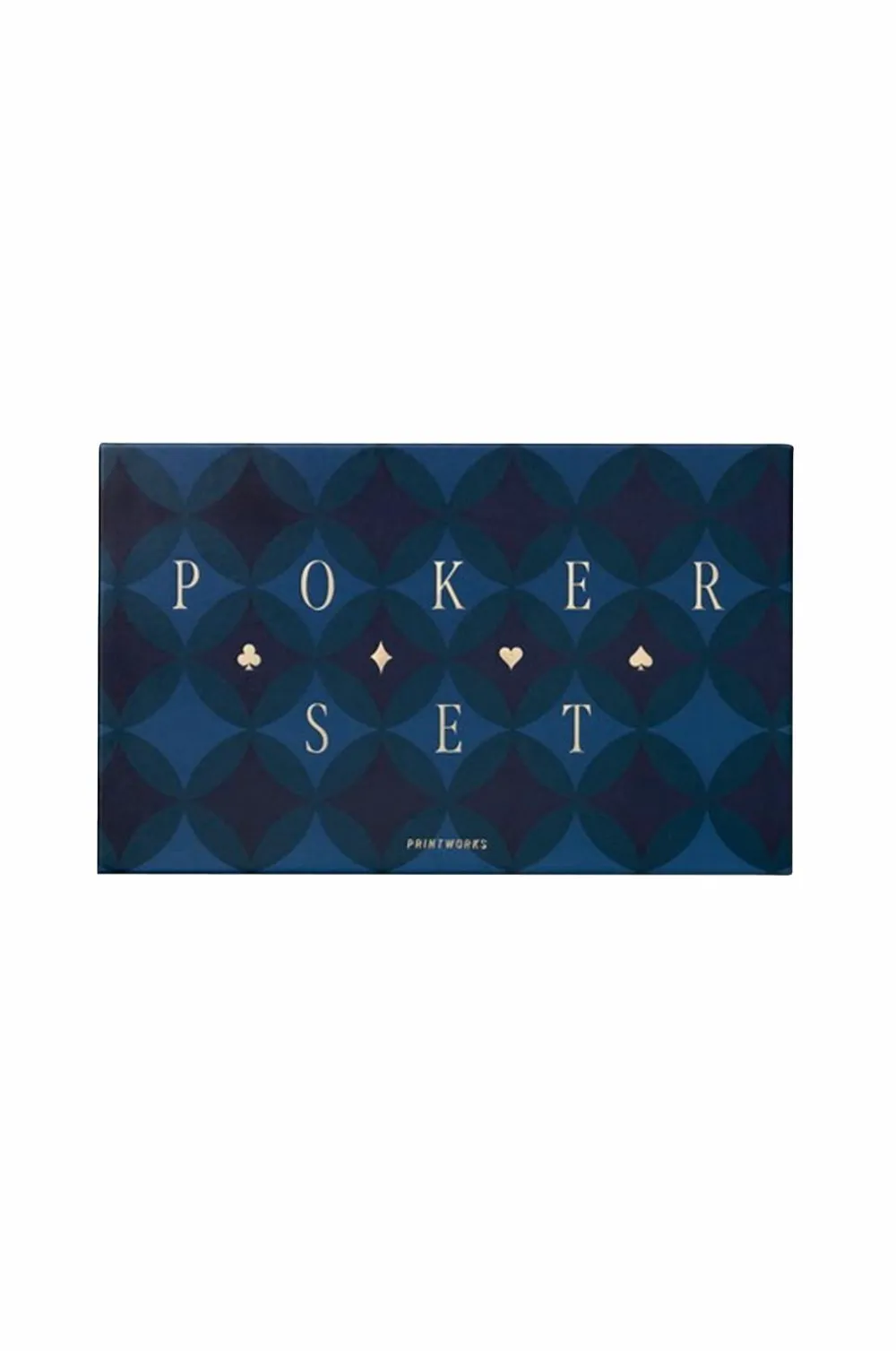 PRINTWORKS Klassisk - Pokerkunst, Diamanter Mørkeblå