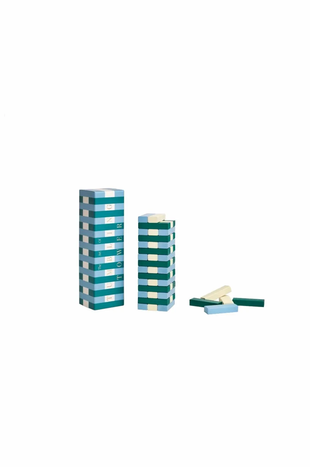 PRINTWORKS Spil - Tumbling Towers, /blå Grøn Clearance