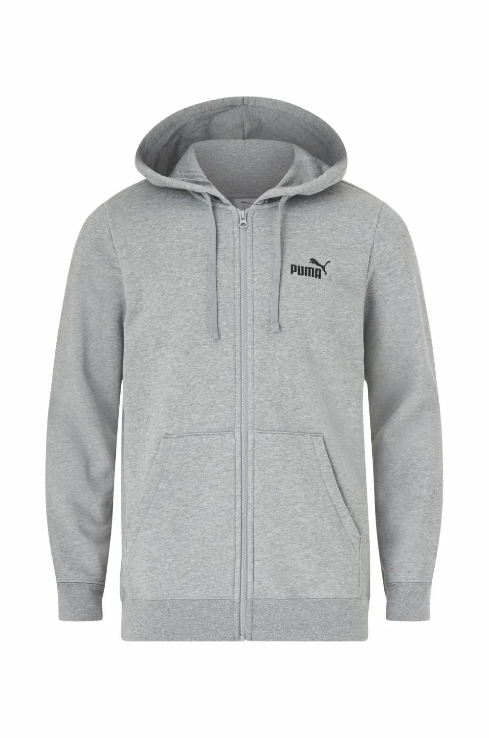 Puma Hættetrøje Ess No. 1 Logo Full-zip Hoodie FL Medium gray heather