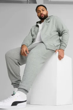 Puma Hættetrøje Ess No. 1 Logo Full-zip Hoodie FL Medium gray heather