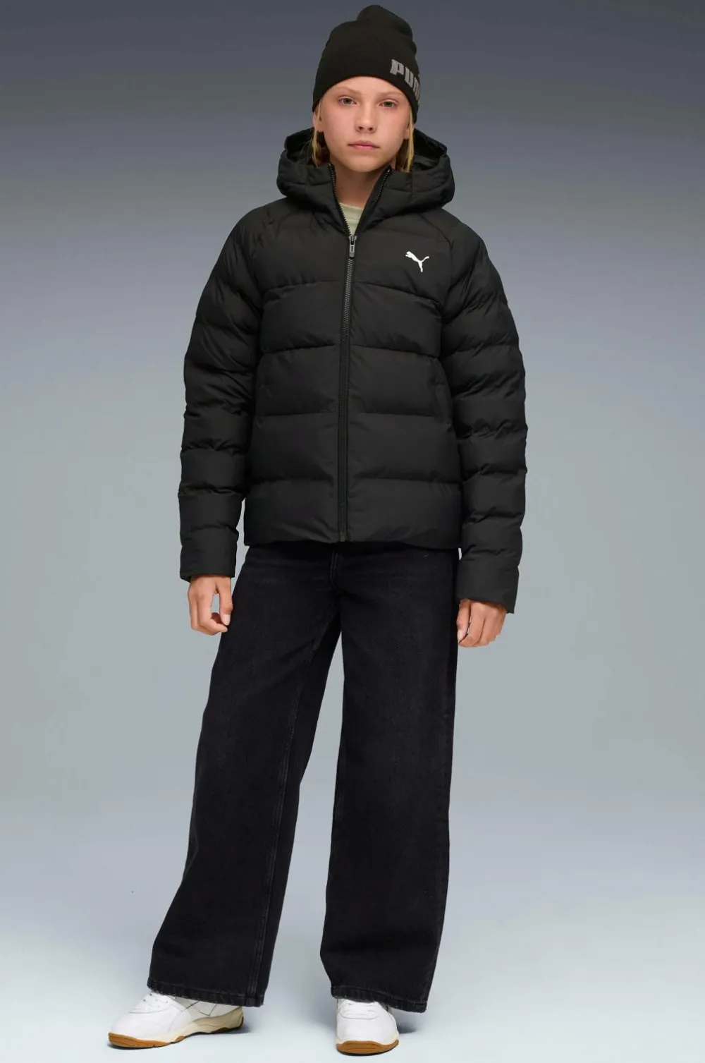 Puma Pufferjakke Synthetic Hooded Puffer Puma black Discount