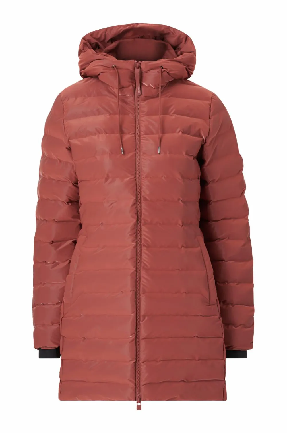 Rains Overtøj|Overtøj>Jakke Lohja Long Puffer Curve Jacket W3t3 Honor