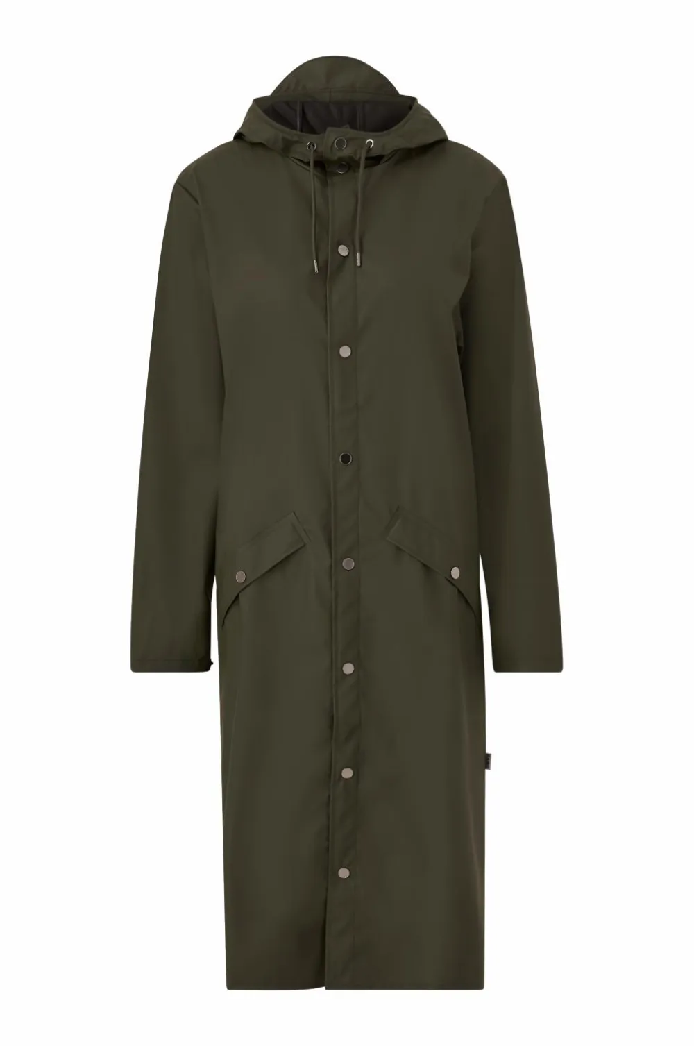 Rains Regnjakke Longer Jacket 03 green Outlet