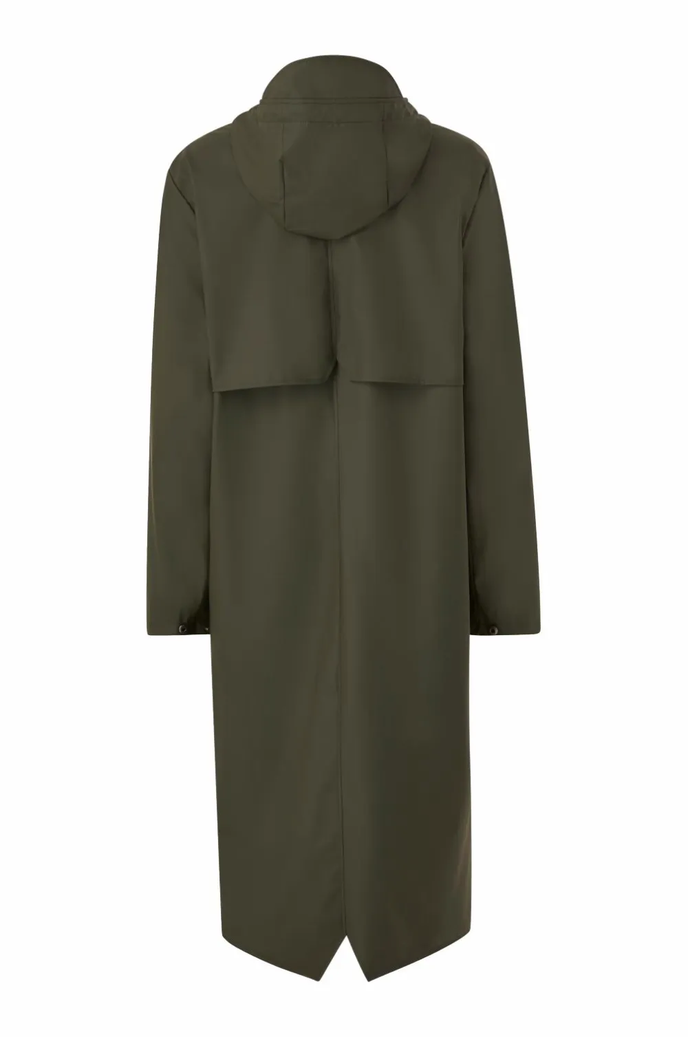 Rains Regnjakke Longer Jacket 03 green Outlet