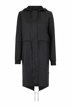 Rains Regnparka String W Parka 84blackgrain Hot