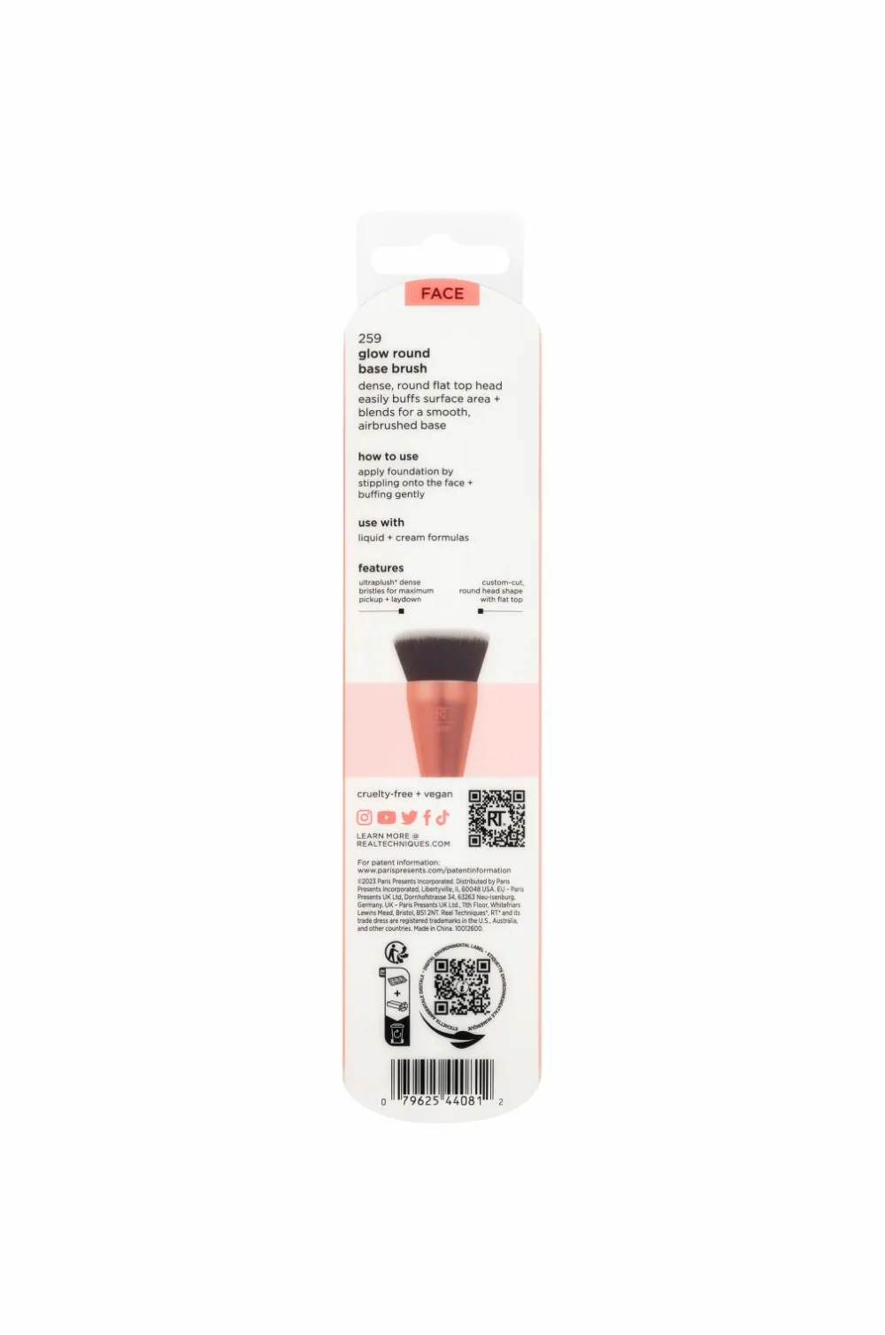 Real Techniques Glow Round Base Brush No Color Discount