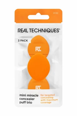 Real Techniques Mini Miracle Concealer Puff Trio No Color Hot