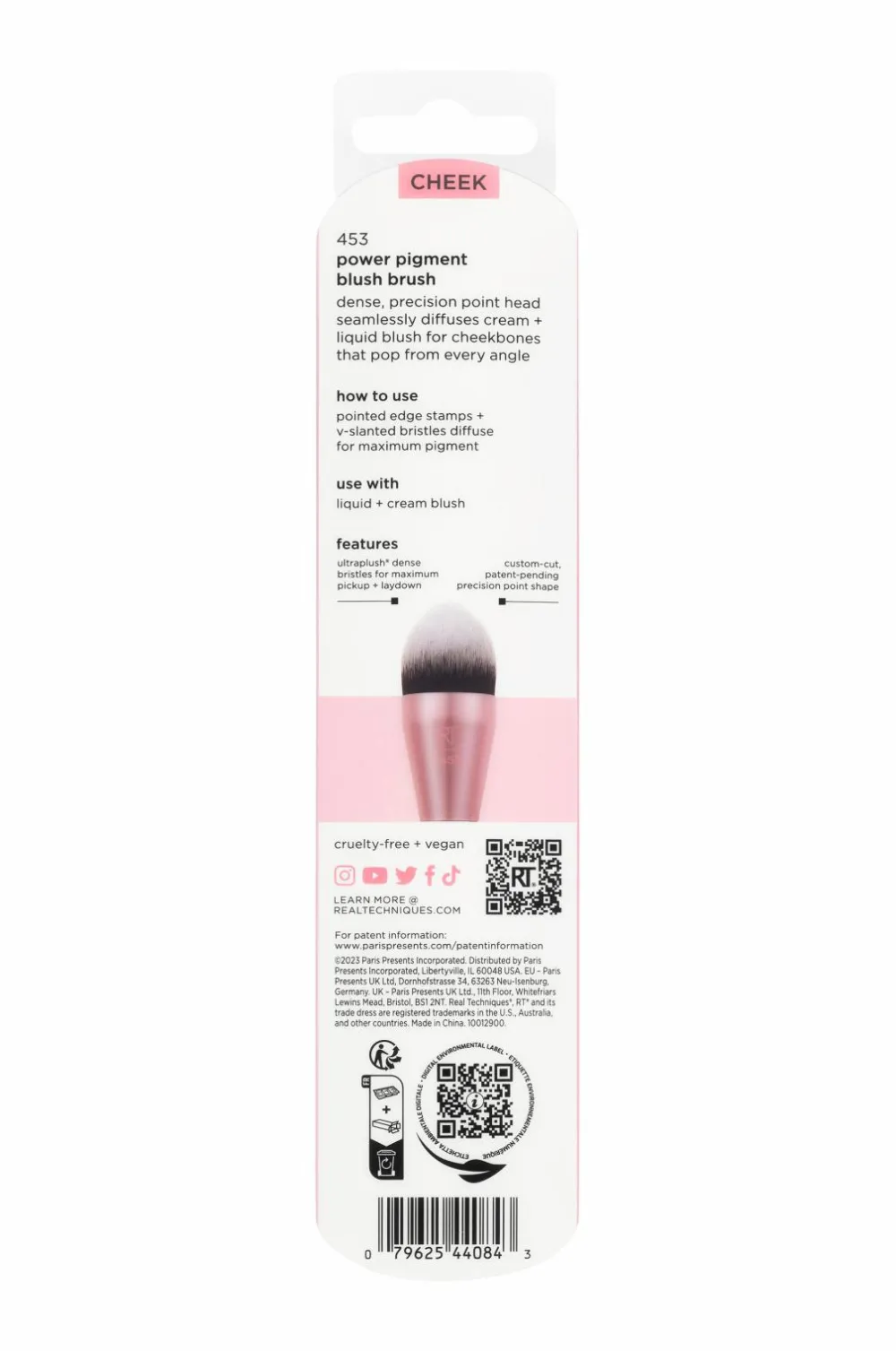Real Techniques Makeupbørster>Power Pigment Blush Brush No Color