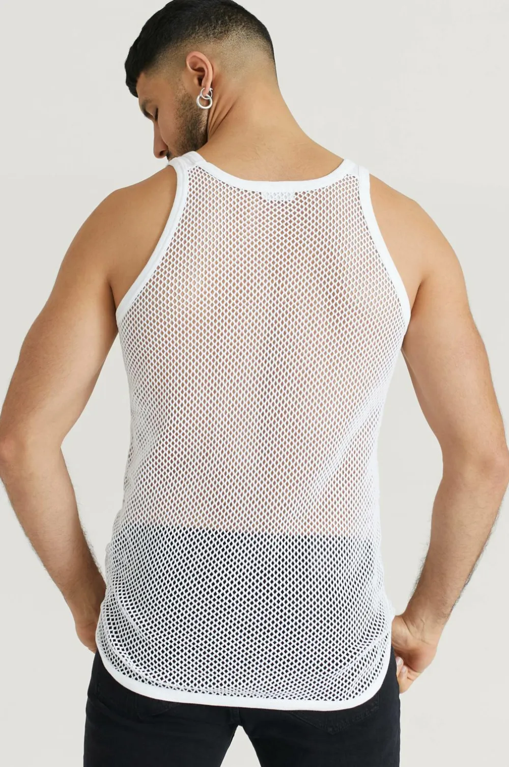 Resteröds Ærmeløs top Net Singlet Cotton 2-pak Optic White