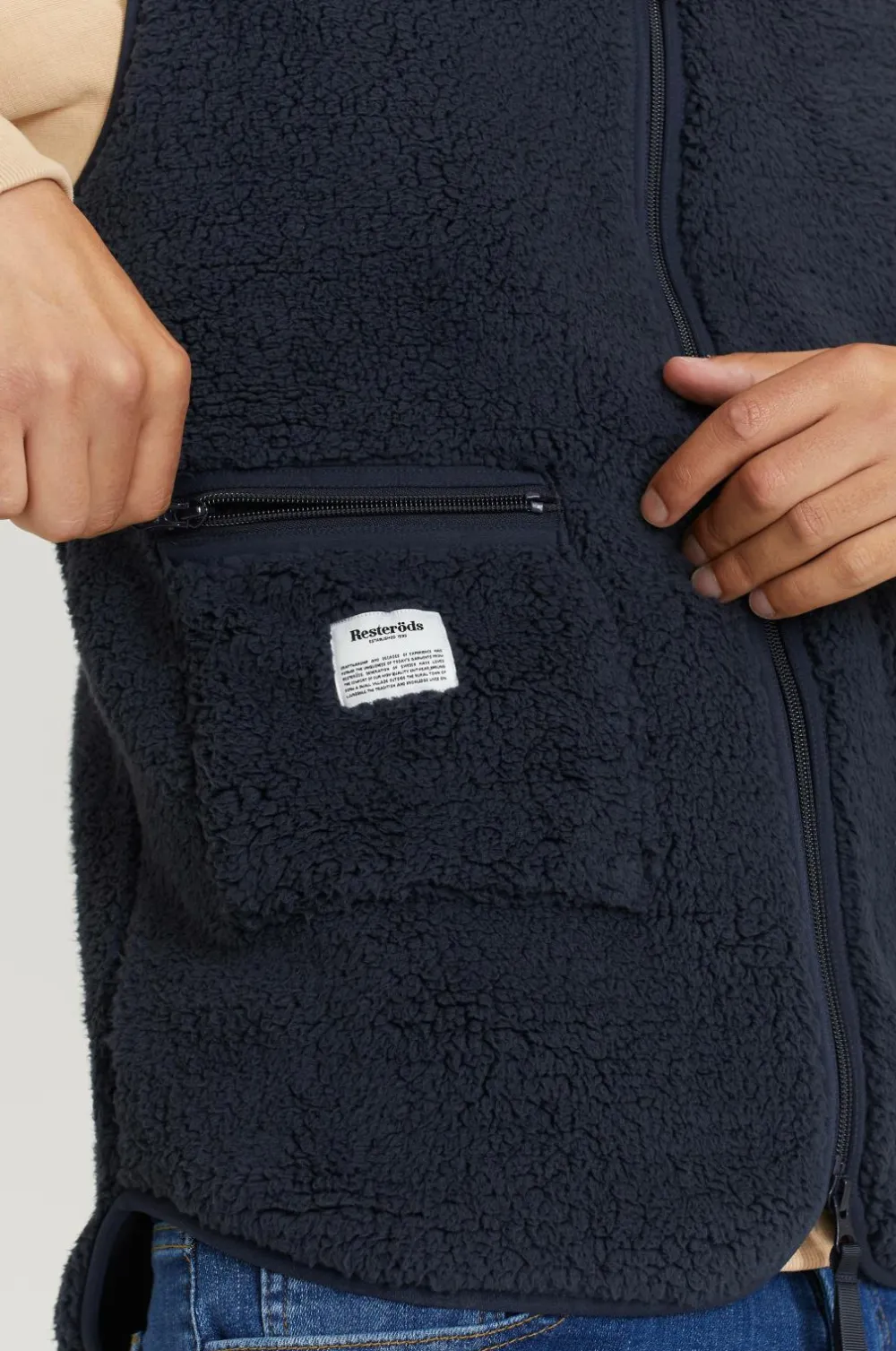 Resteröds Overtøj|Overtøj>Vest Fleece Vest 03-82 navy