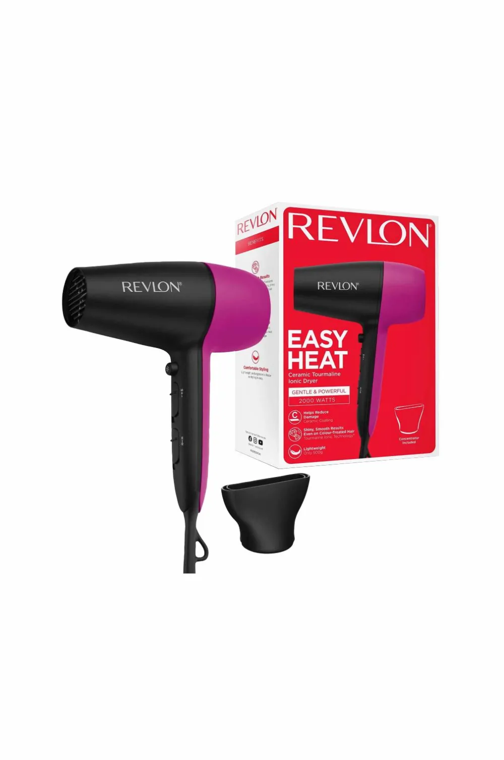 Revlon Varmeredskaber>Føntørrer Easy Heat Dryer No color