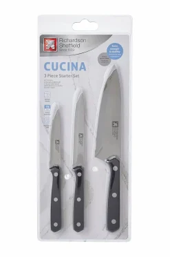 Richardson Sheffield Køkkenknive & Knivtilbehør>Knivsæt Cucina 3 stk. Black