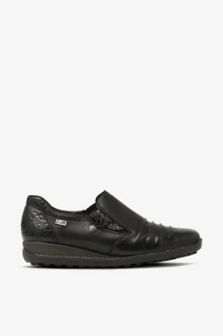 Rieker Sko med blanke detaljer Black New