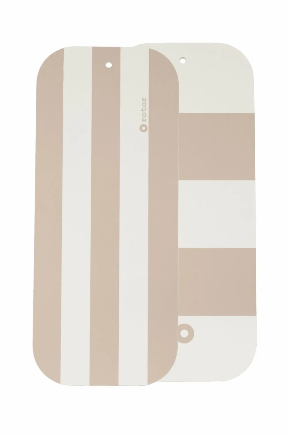 Rotor design Vendbart skærebræt Stripes Beige New