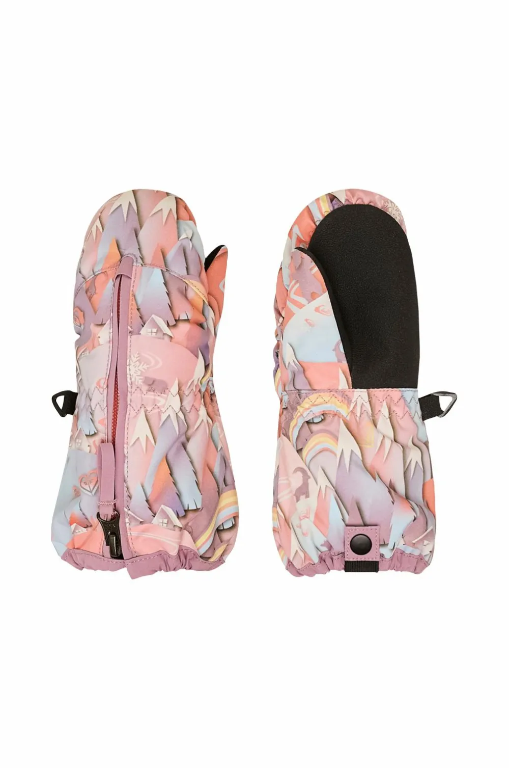 Roxy Handsker & Vanter>Skihandsker Snows UP Mitt Coral Chic Papercut