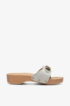 Scholl Iconic Træsko SL Pescura Heel White Best