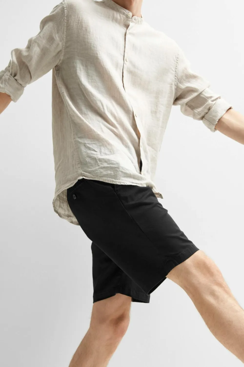 Selected HOMME Shorts>Chinoshorts slhSlim-Miles Flex Shorts Black