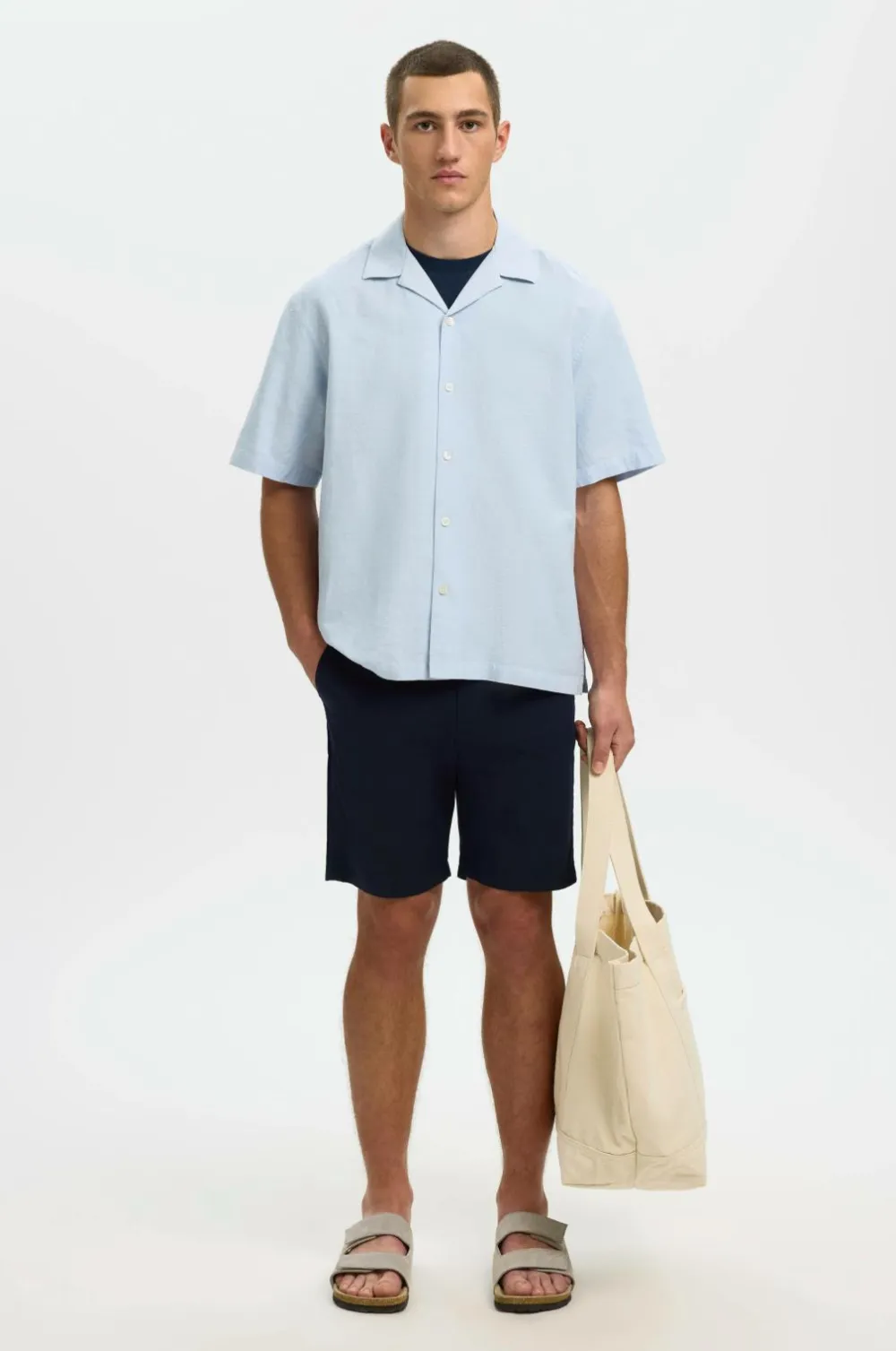 Selected HOMME Chinoshorts slhSlim-Miles Flex Shorts Dark sapphire Sale