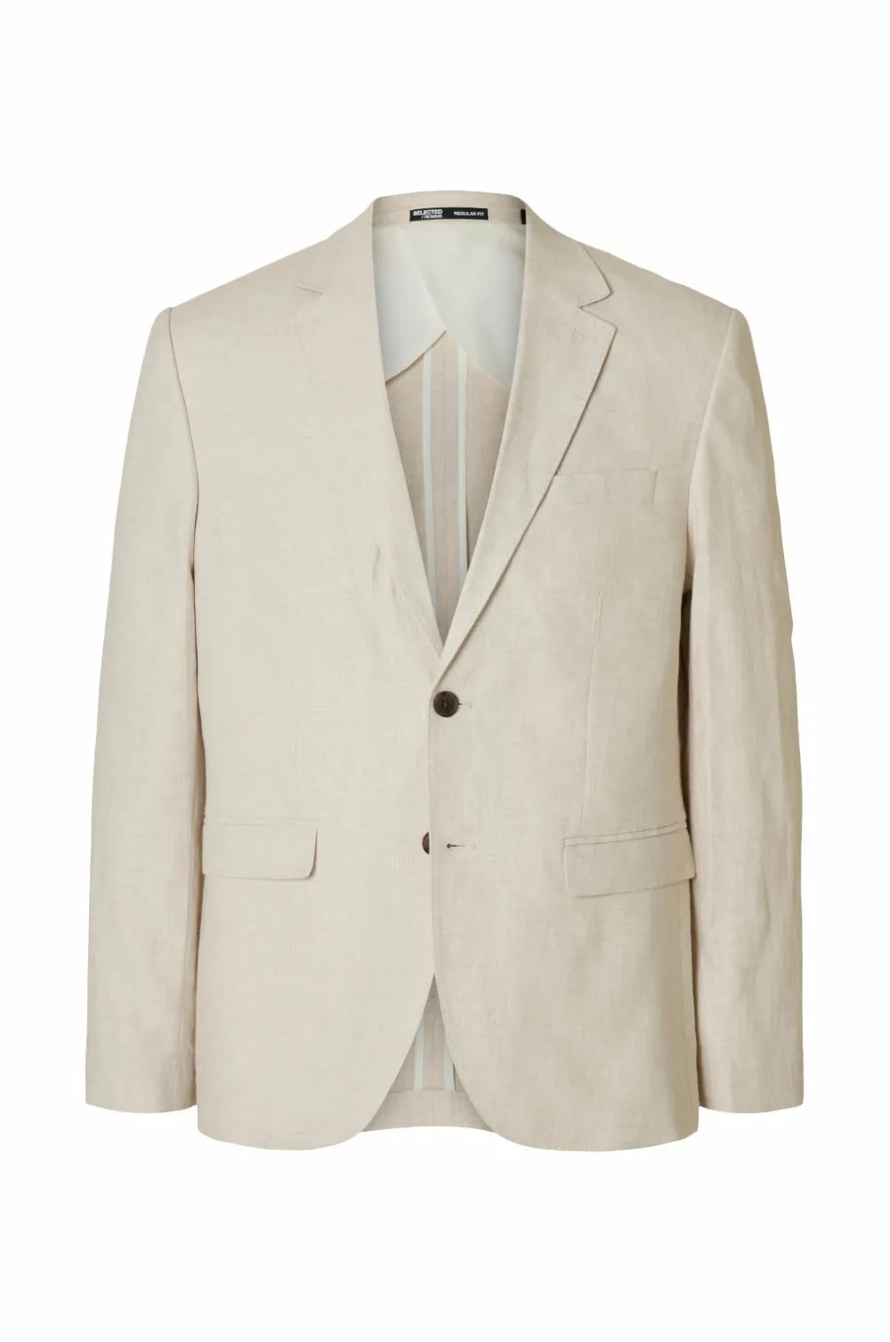 Selected HOMME Habitjakke slhReg-Malik Sun Blz Oatmeal Clearance
