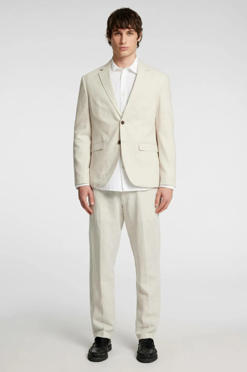 Selected HOMME Habitjakke slhReg-Malik Sun Blz Oatmeal Clearance