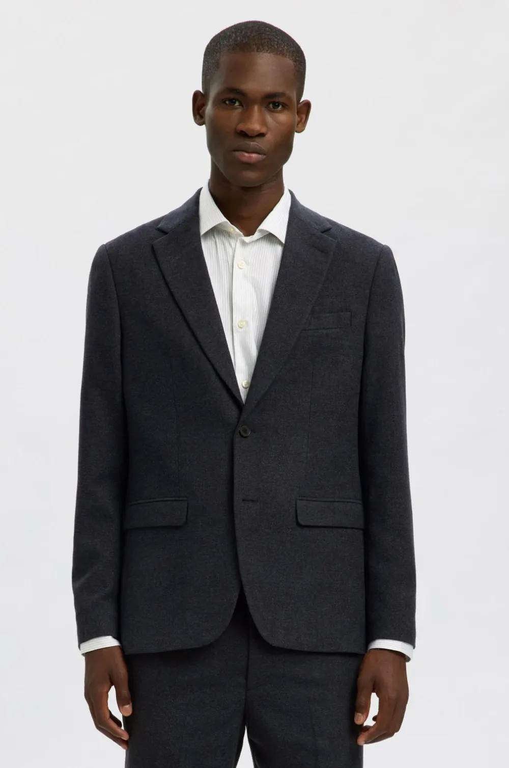 Selected HOMME Habitjakke slhSlim-reed Wool Blz Dark sapphire Outlet