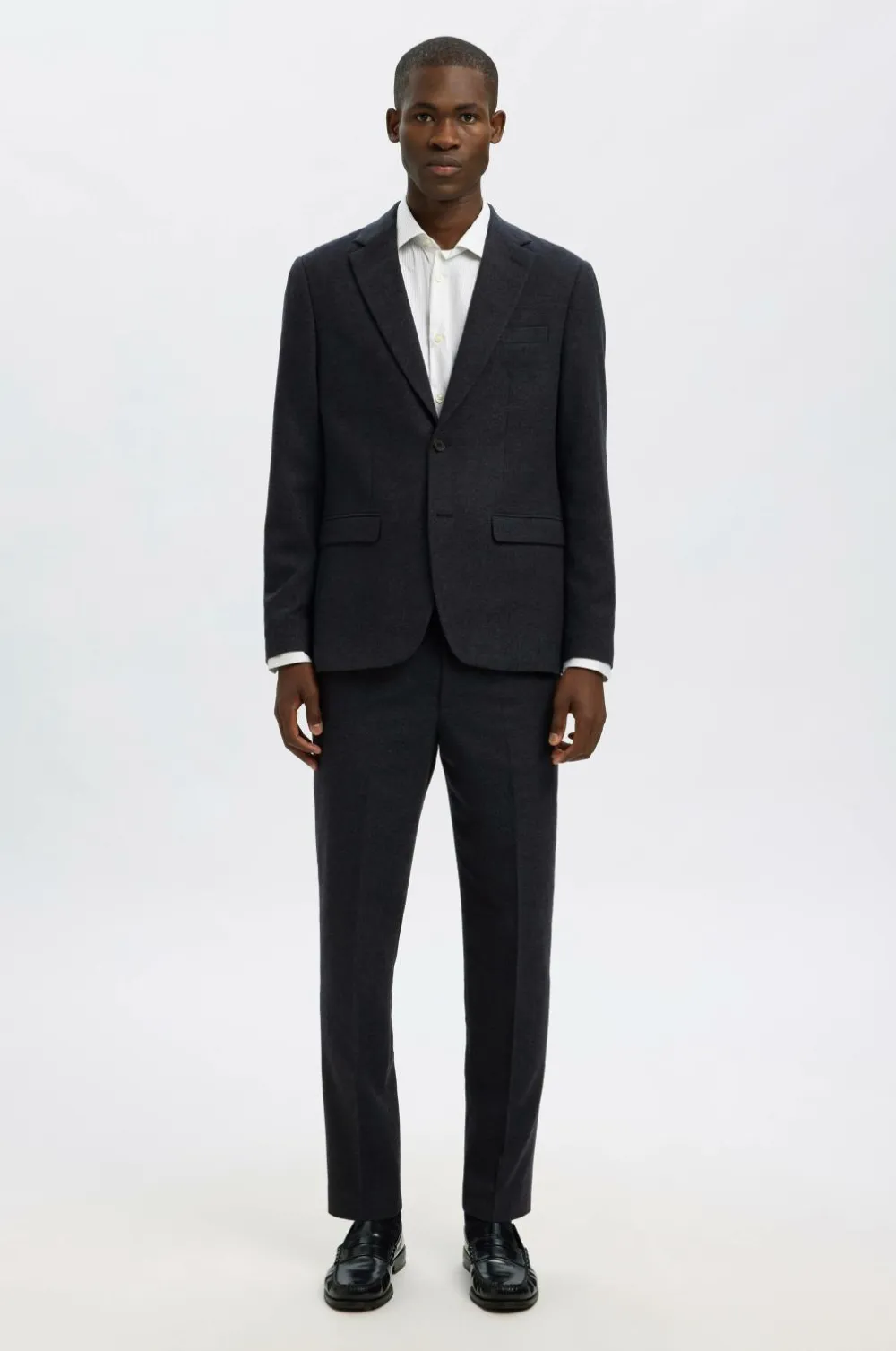 Selected HOMME Habitjakke slhSlim-reed Wool Blz Dark sapphire Outlet
