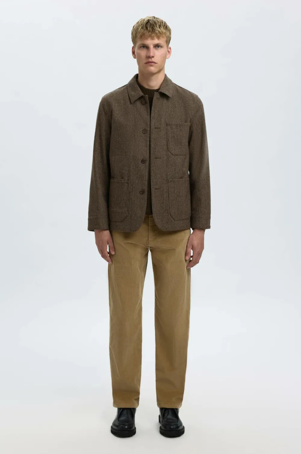 Selected HOMME Jakker & Frakker>Jakke slhLandon Wool Blend Morel