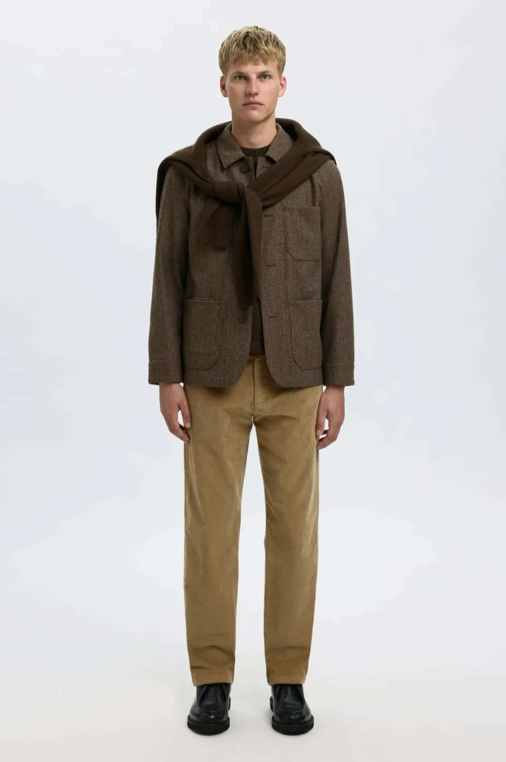 Selected HOMME Jakker & Frakker>Jakke slhLandon Wool Blend Morel