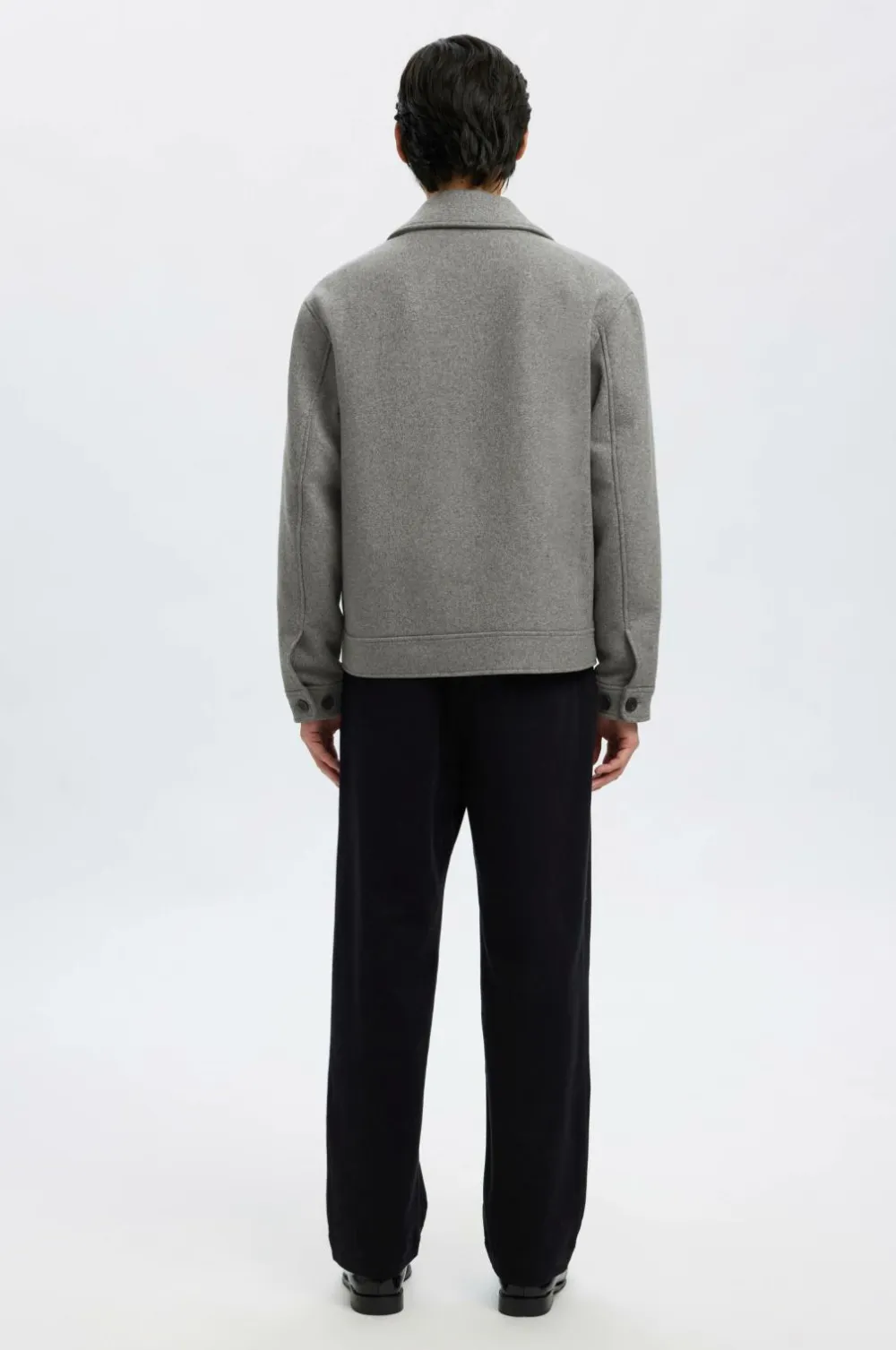 Selected HOMME Jakke slhPhilip Wool Blend Grey melange Outlet