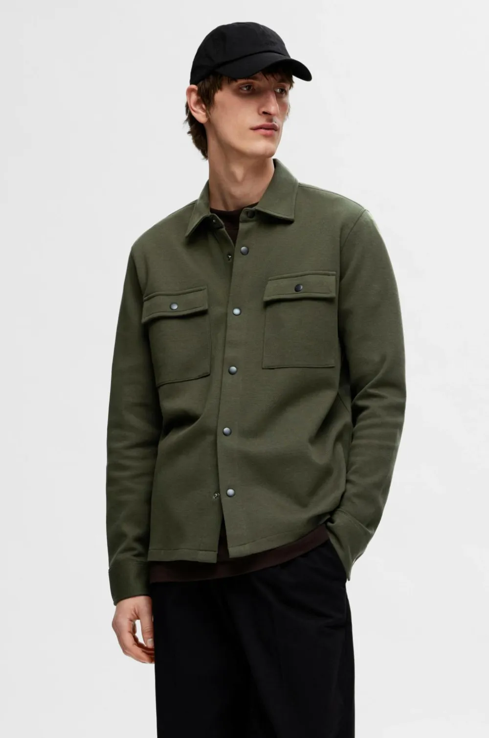 Selected HOMME Skjorter|Jakker & Frakker>Overskjorte slhJackie Sweat Jacket Forest night