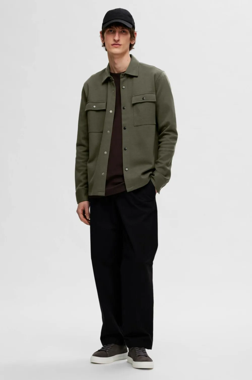 Selected HOMME Skjorter|Jakker & Frakker>Overskjorte slhJackie Sweat Jacket Forest night