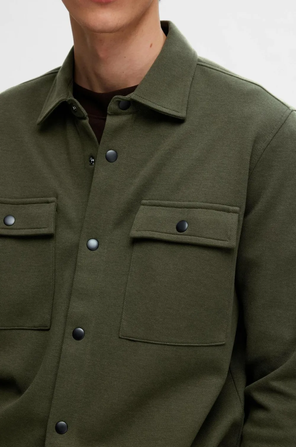 Selected HOMME Skjorter|Jakker & Frakker>Overskjorte slhJackie Sweat Jacket Forest night