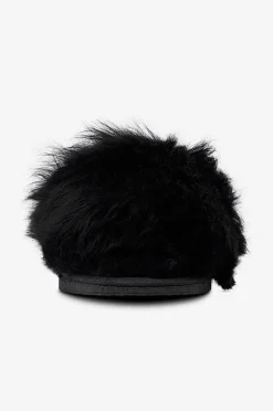 Shepherd Hjemmesko Tessan slip-on i fåreskind Sort Sale