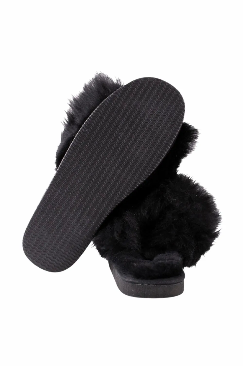 Shepherd Hjemmesko Tessan slip-on i fåreskind Sort Sale