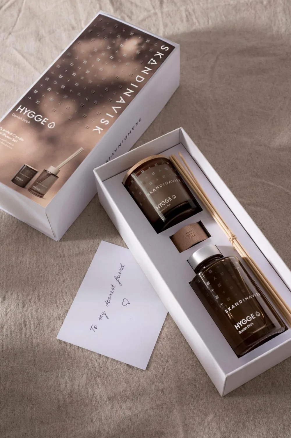 Skandinavisk Dufte|Gaveæsker>Gavesæt HYGGE Scented Candle & Diffuser No Color