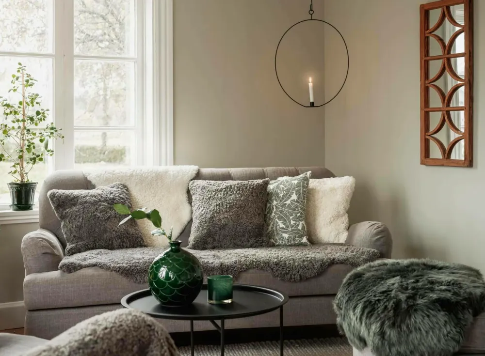 Skinnwille Fåreskind Curly Dobbelt Gotland Grey Online
